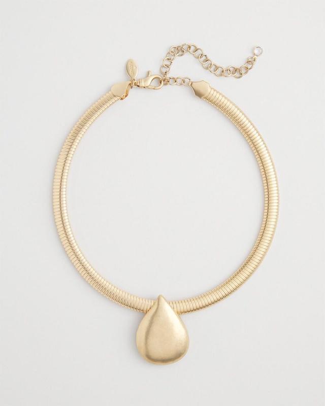 Teardrop Collar Necklace   Chico's - Gold - Women Product Image