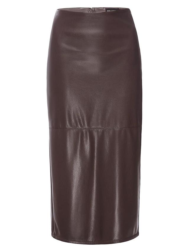 Womens Better Than Leather Midi-Skirt Product Image