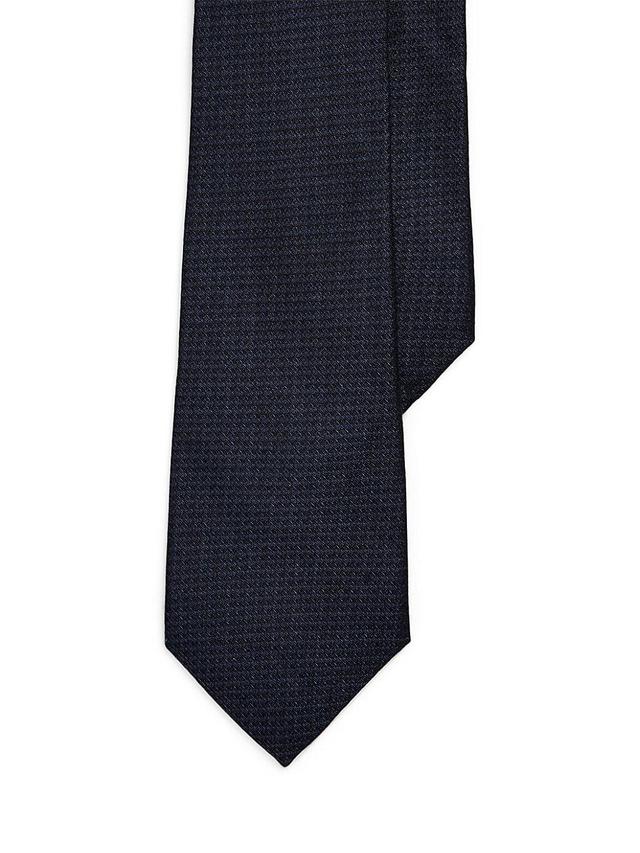 Mens Silk-Linen Woven Tie Product Image