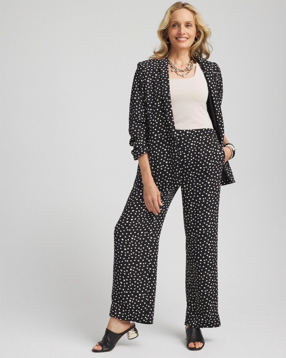 Dot Soft Cropped Pants Product Image