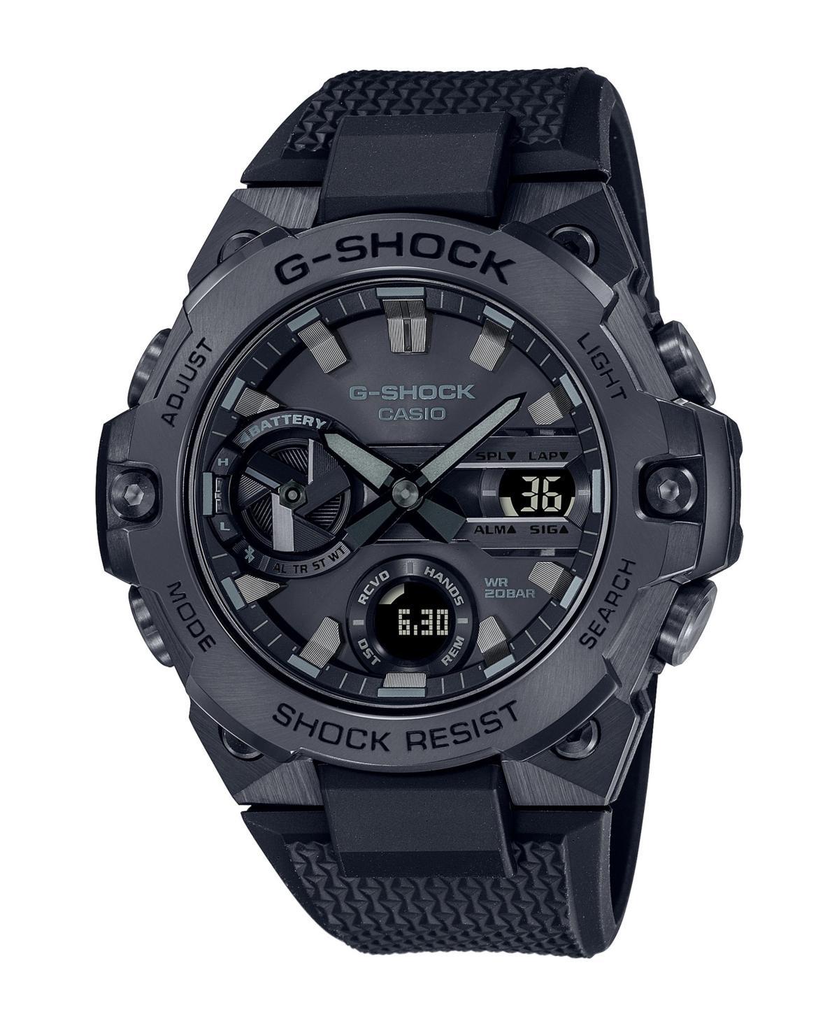 G-Shock Mens Blackout Ana-Digi Black Resin Strap Watch Product Image