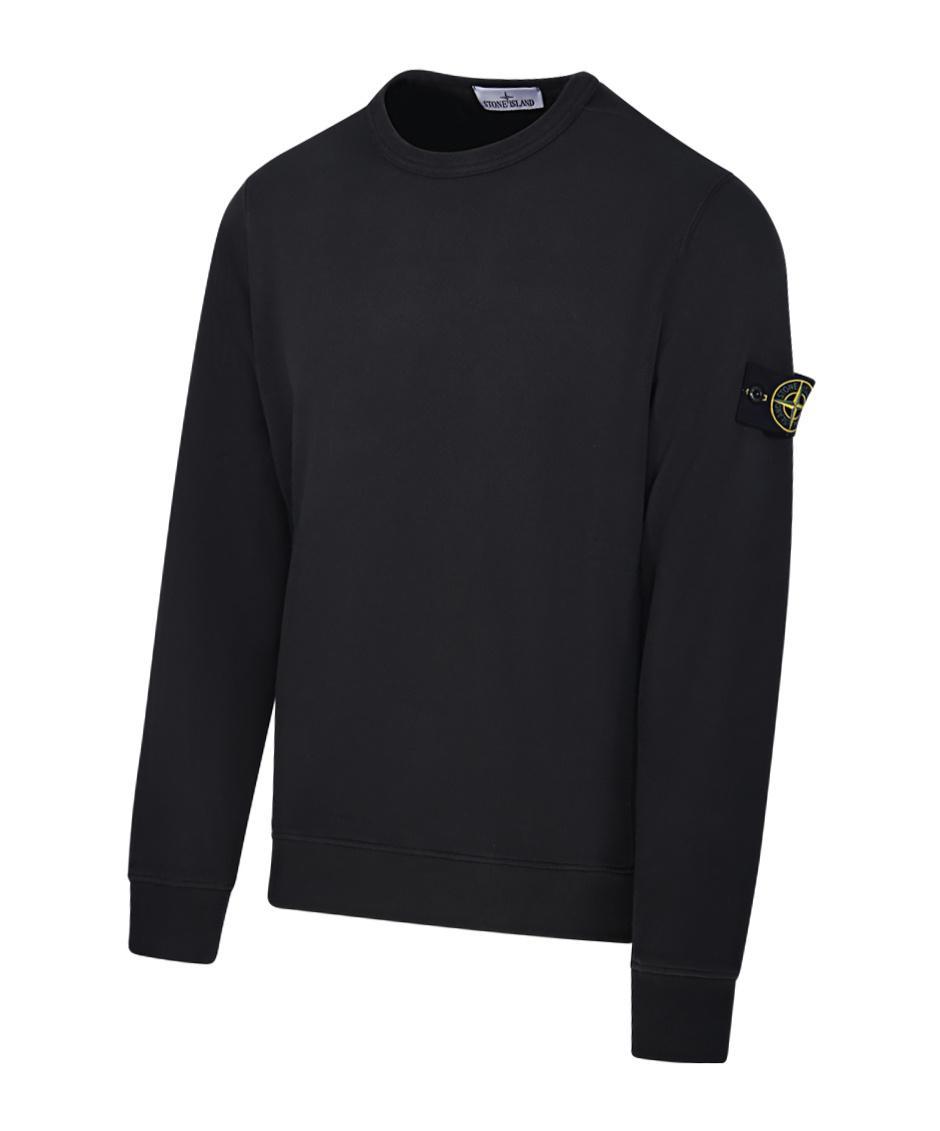 STONE ISLAND Compass-badge Cotton Sweatshirt In Navy Product Image