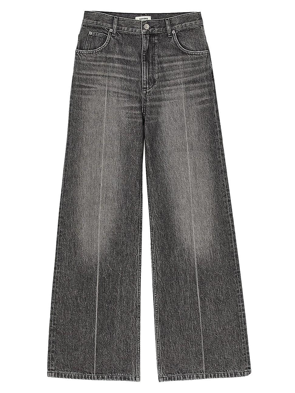 Womens Wide Leg Jeans Product Image