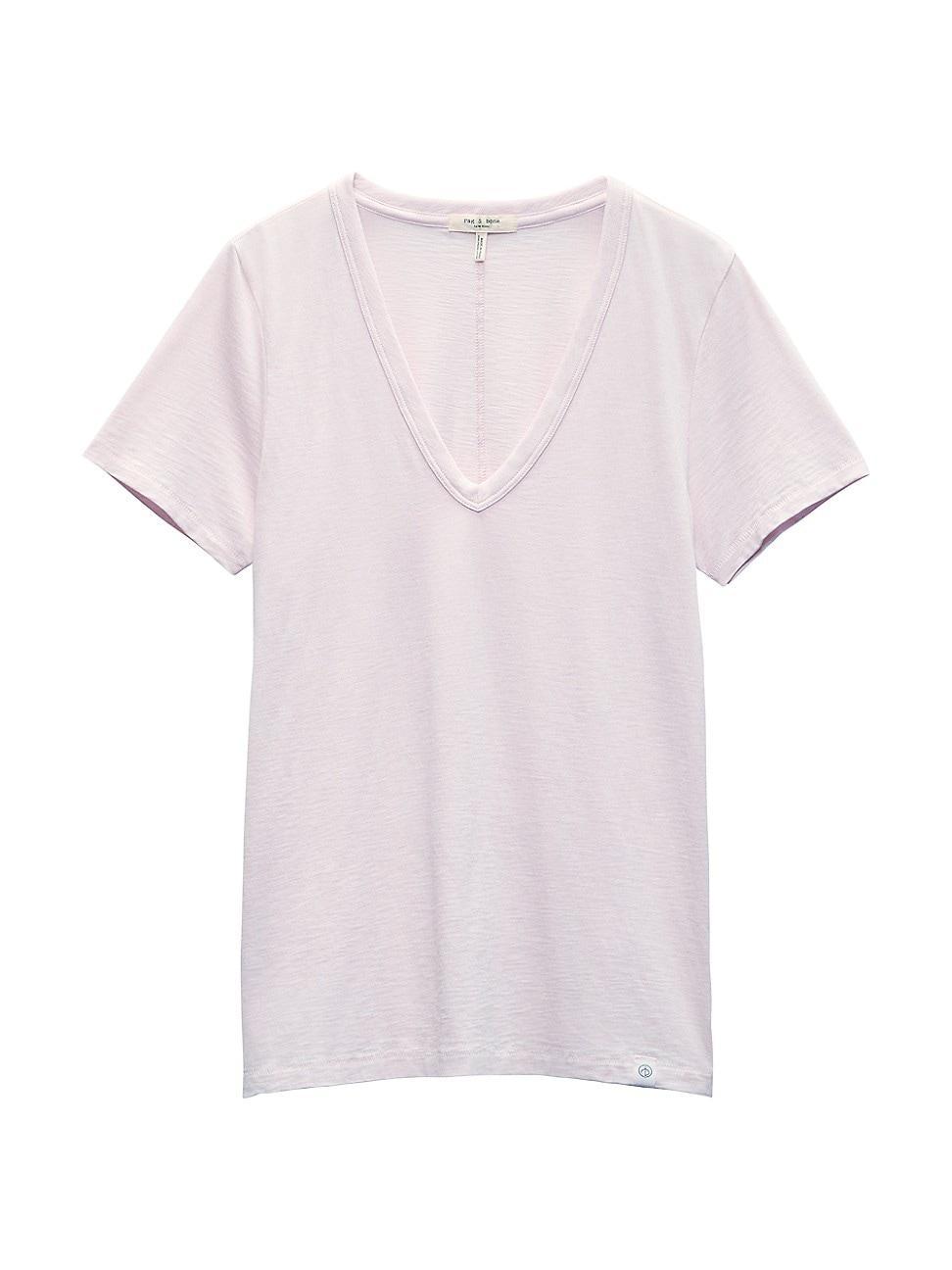 rag & bone The Slub V-Neck Organic Pima Cotton T-Shirt Product Image