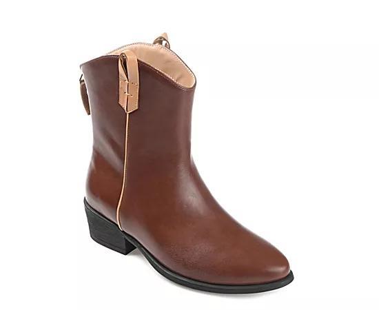 Journee Collection Womens Novva Western Ankle Boot Product Image