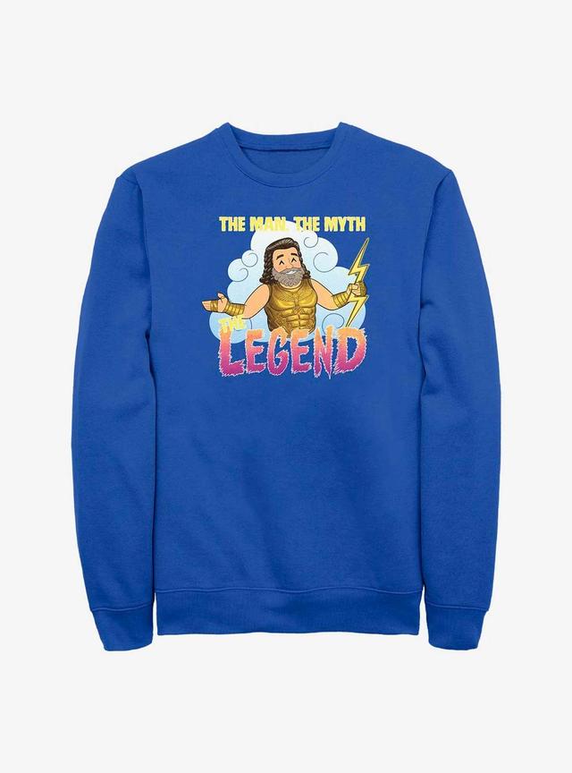 Marvel Thor: Love and Thunder Zeus Man Myth Legend Sweatshirt Product Image