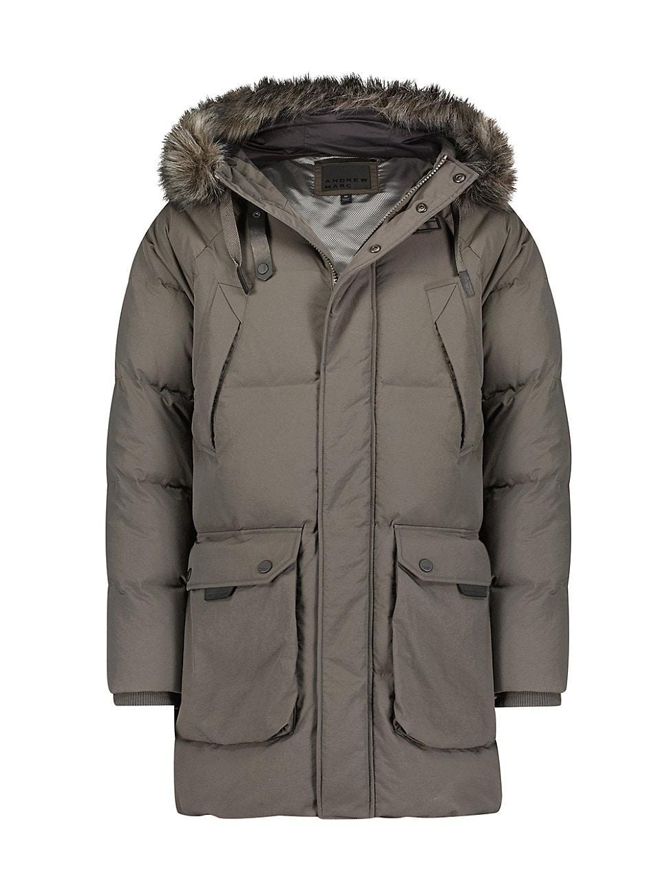 Mens Korsun Faux Fur-Trim Down Parka Product Image