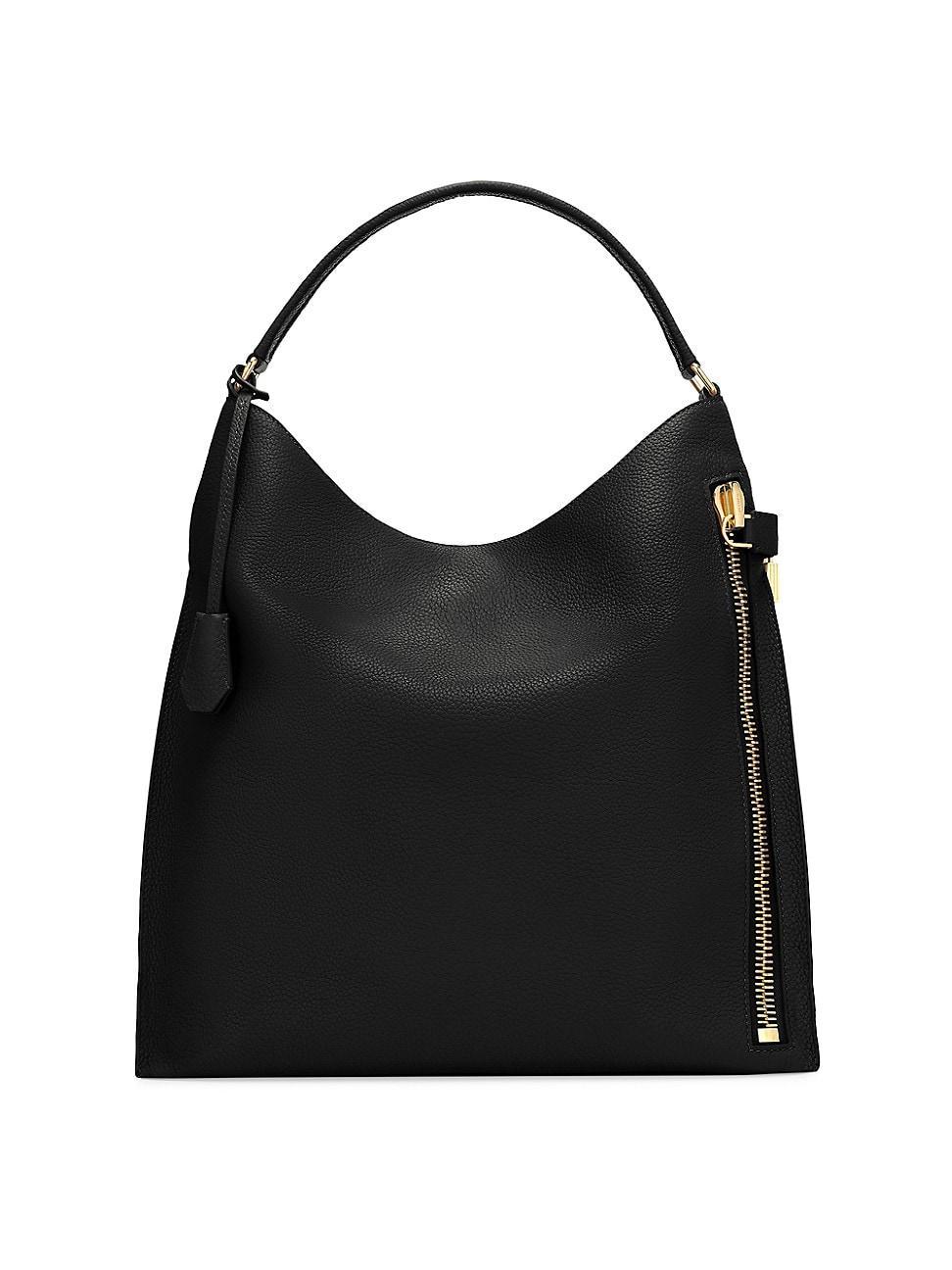 TOM FORD Small Alix Grain Leather Hobo Bag Product Image