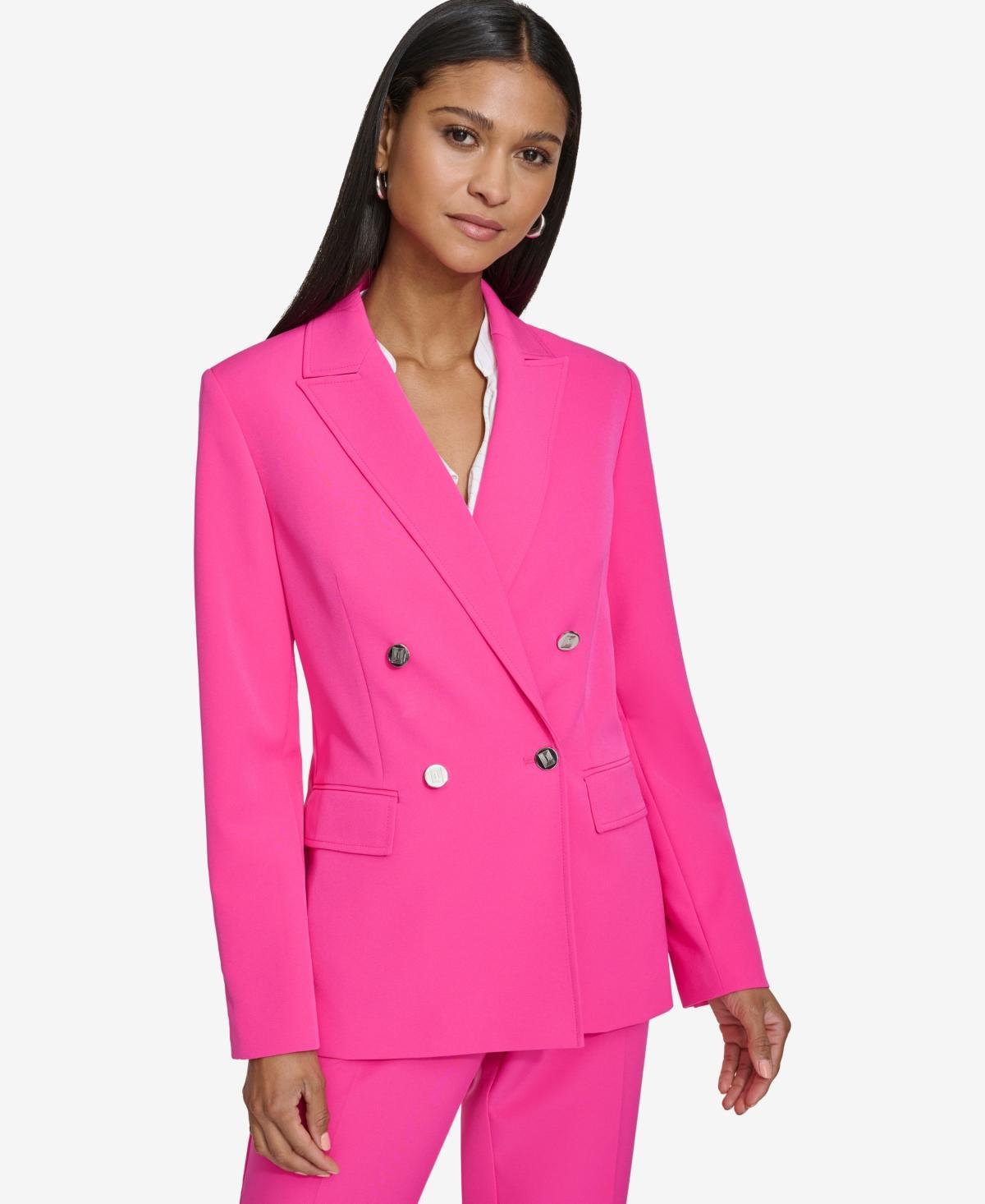 Karl Lagerfeld Paris Womens Double-Breasted Jacket Product Image