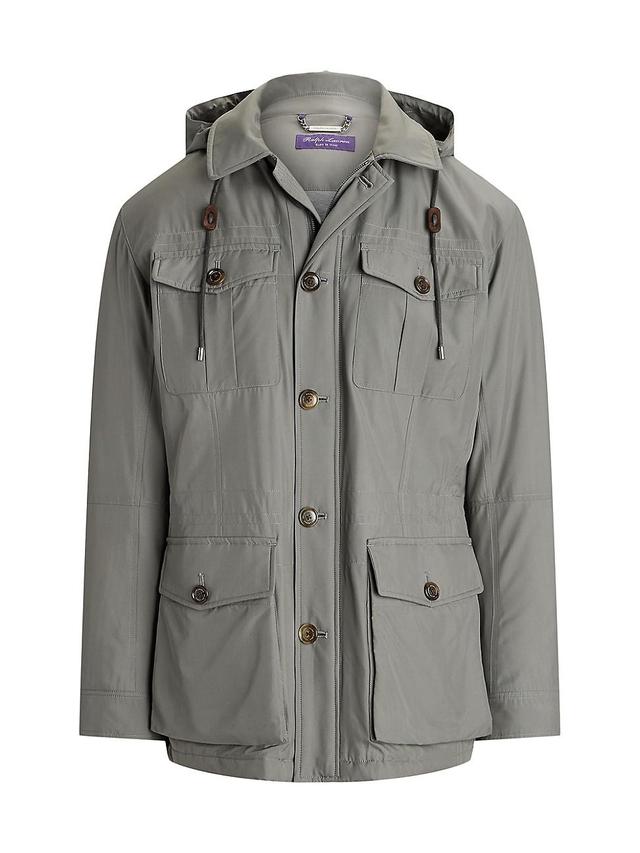 Mens Hartridge Silk Hooded Field Jacket Product Image