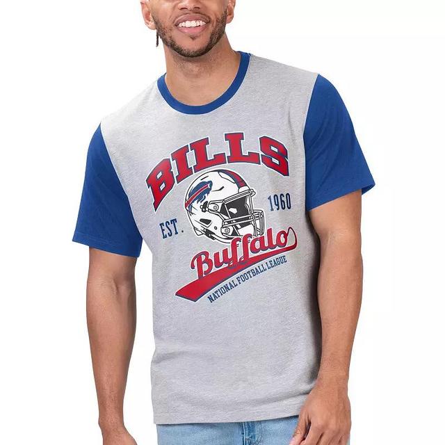 Mens G-III Sports by Carl Banks Heather Gray Buffalo Bills Black Label T-Shirt Product Image