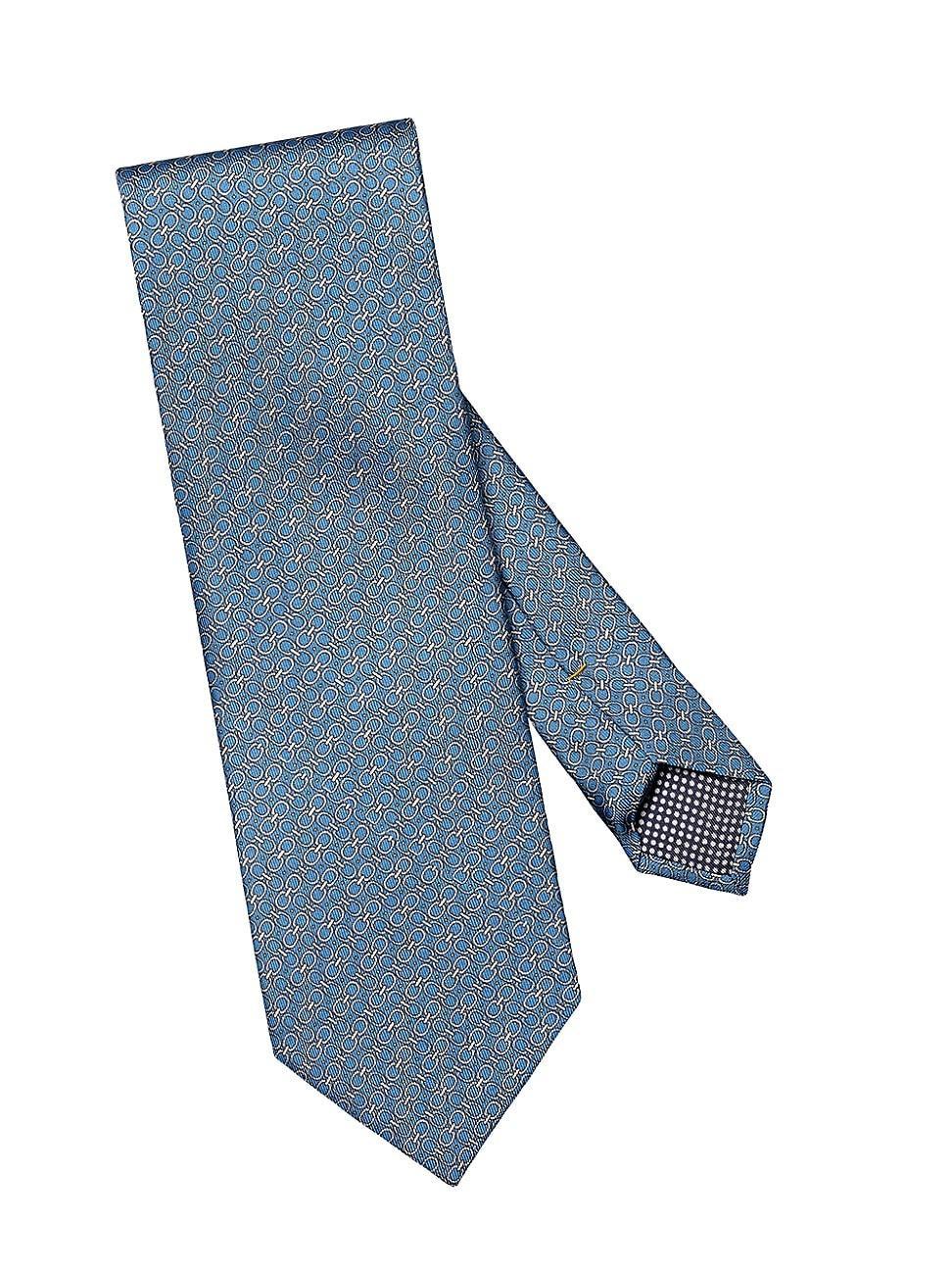 Mens Geometric Silk Tie Product Image