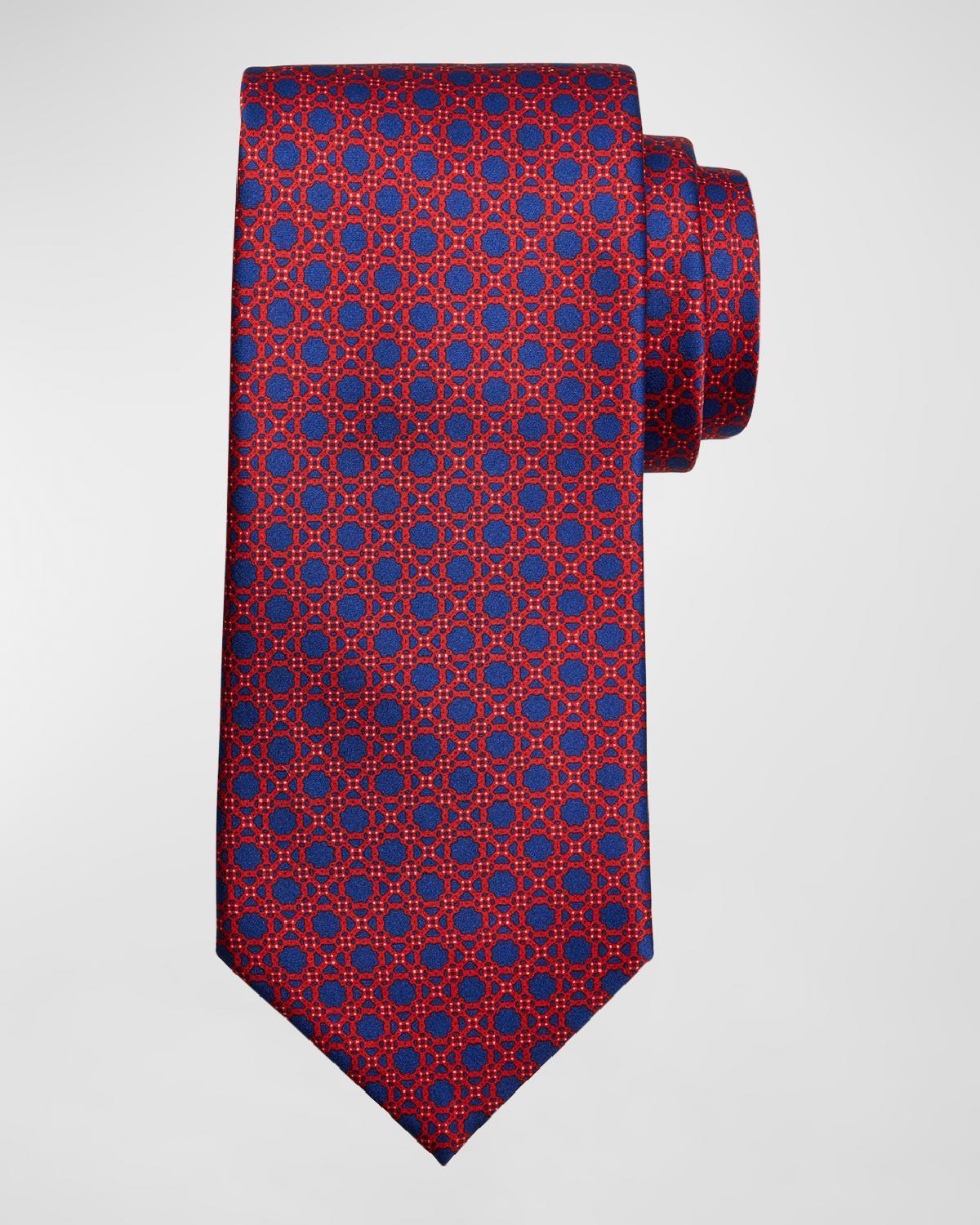 Men's Lattice Silk Tie Product Image