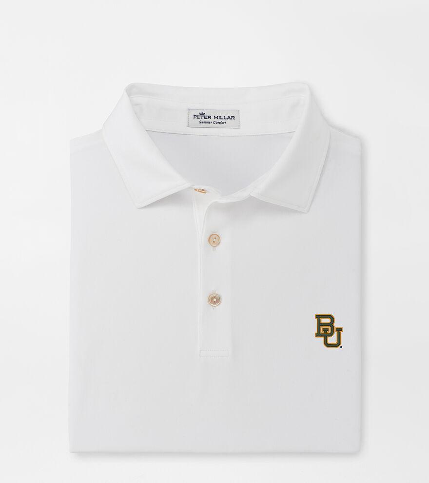 Peter Millar Mens Baylor Solid Performance Jersey Polo | Color: White | Size: XXL Product Image