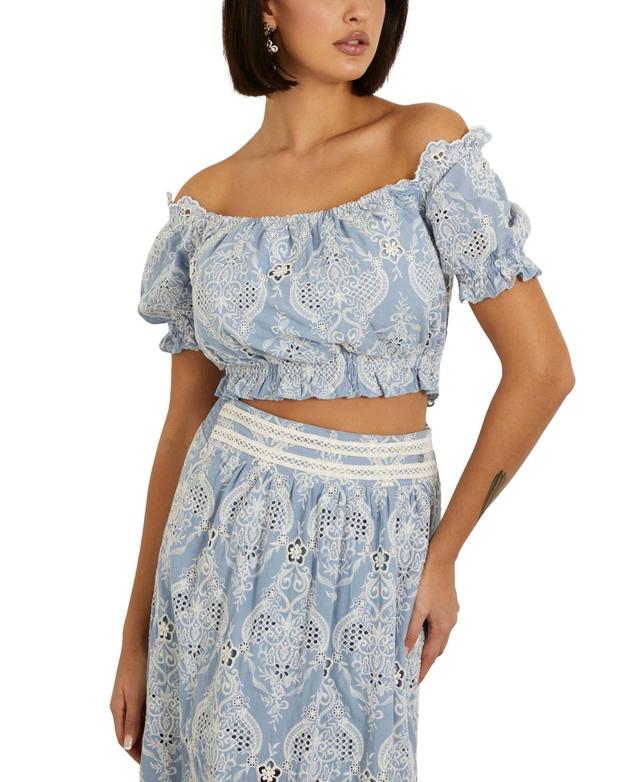 Guess Womens Frida Off-The-Shoulder Top Product Image