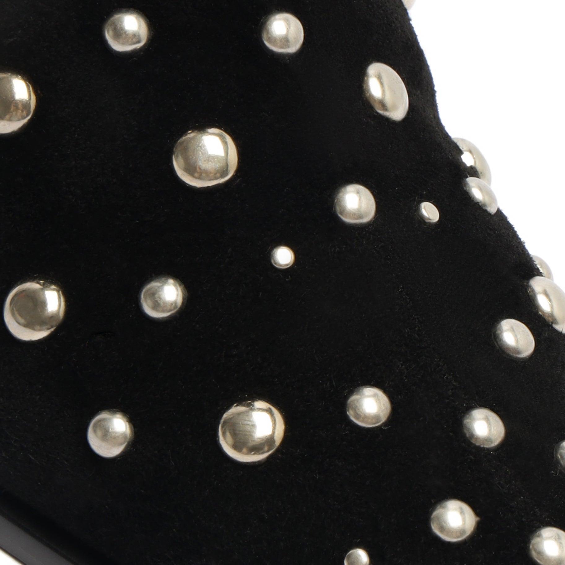 Womens Kelsey 90MM Studded Nubuck Booties Product Image