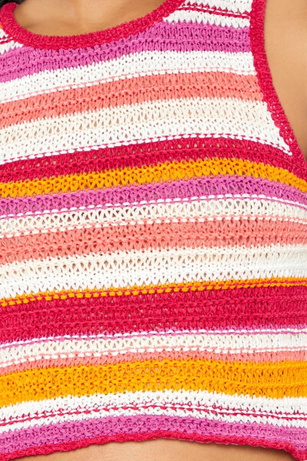 Sweater-Knit Striped Tank Top | Forever 21 Product Image