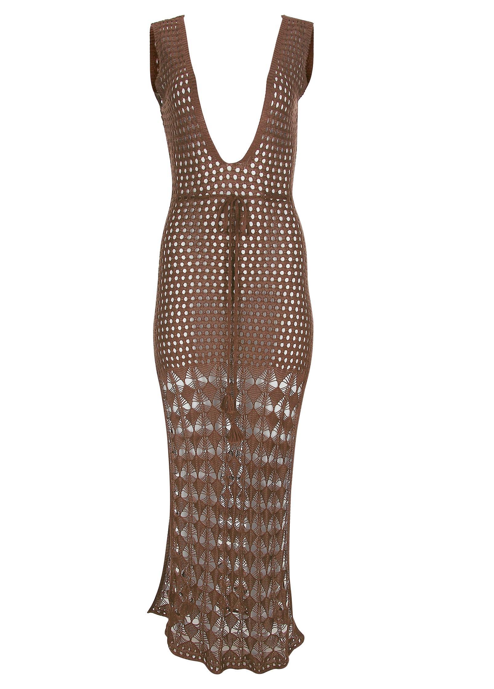 Crochet Maxi - Acorn Brown Product Image