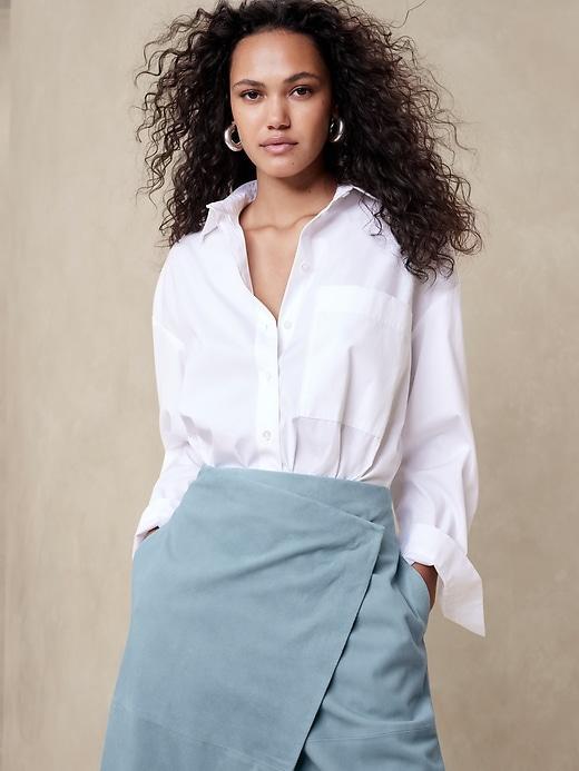 Helena Suede Wrap Skirt Product Image