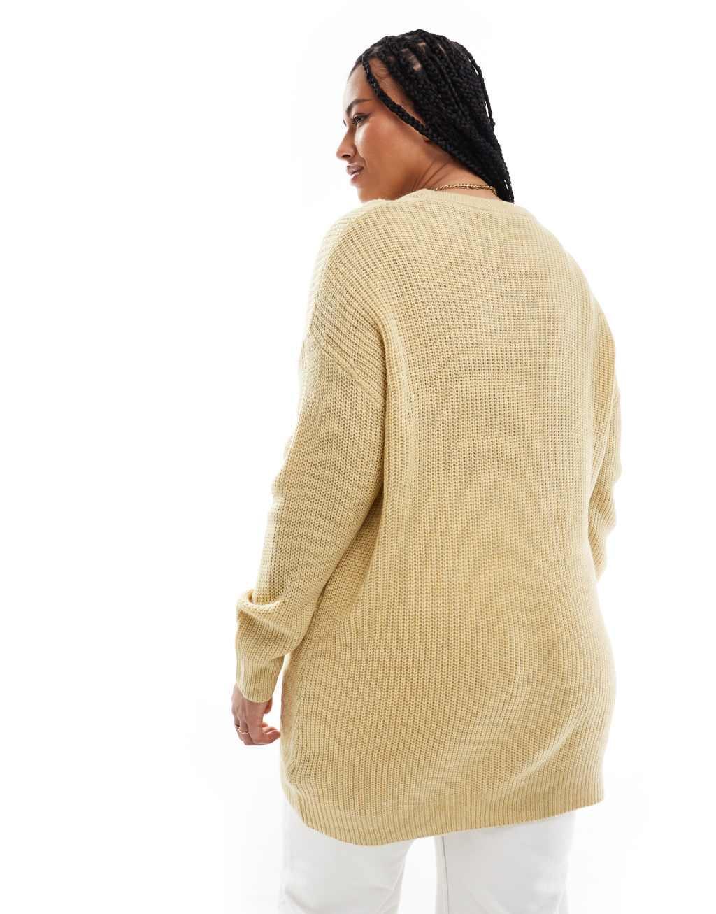 Yours knit sweater in pistachio  Product Image