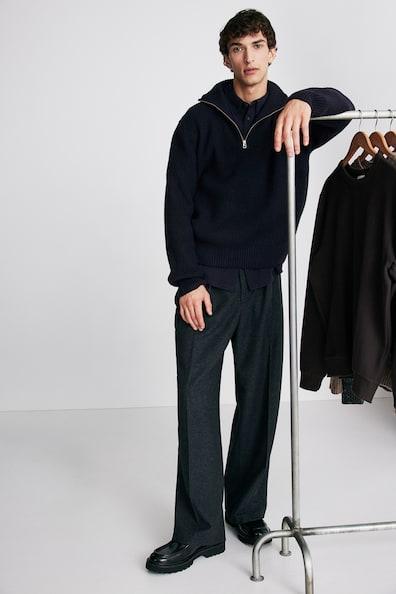 Regular Fit Half-Zip Sweater Product Image