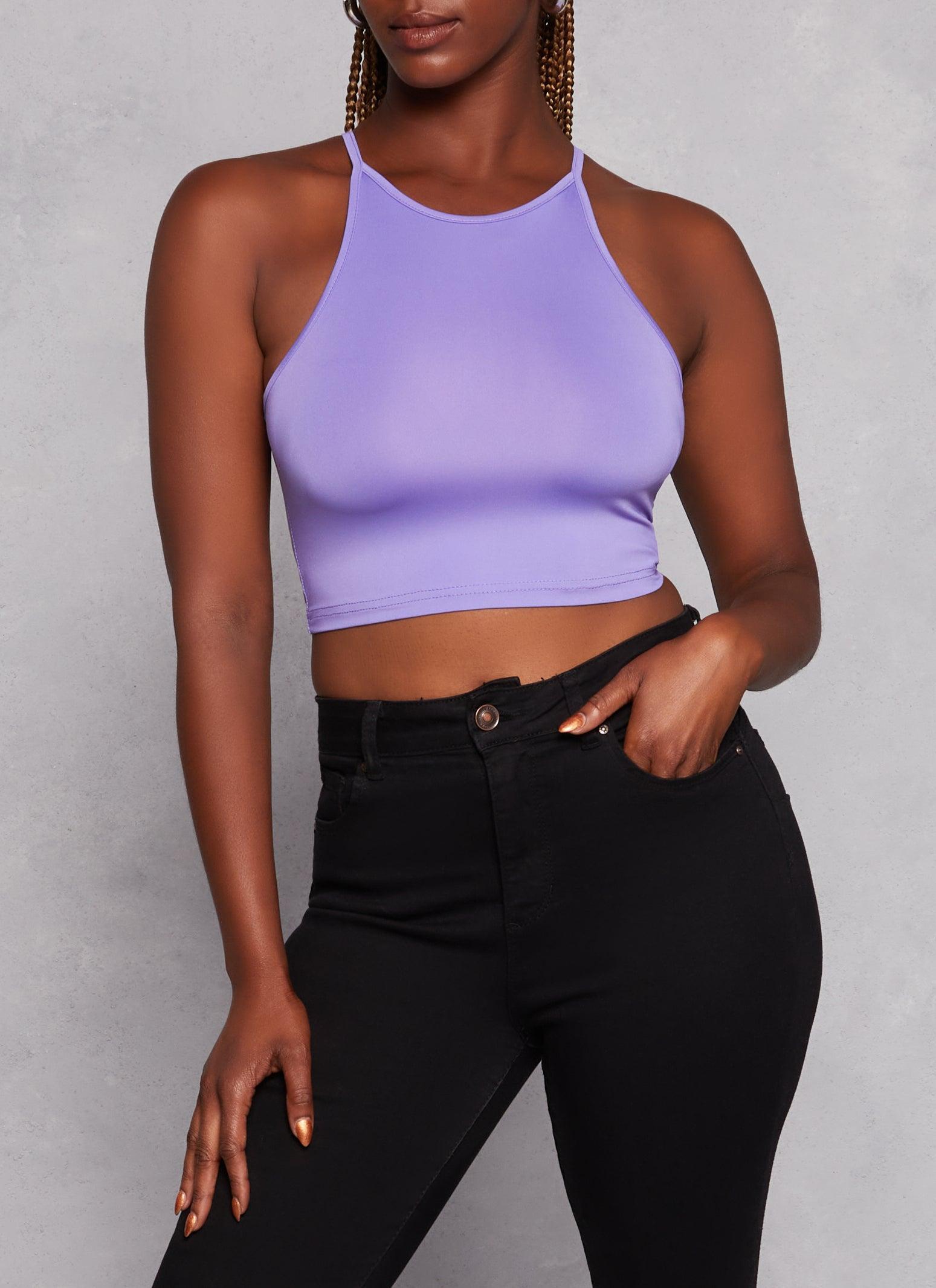 Womens Daisy High Neck Cropped Cami Product Image