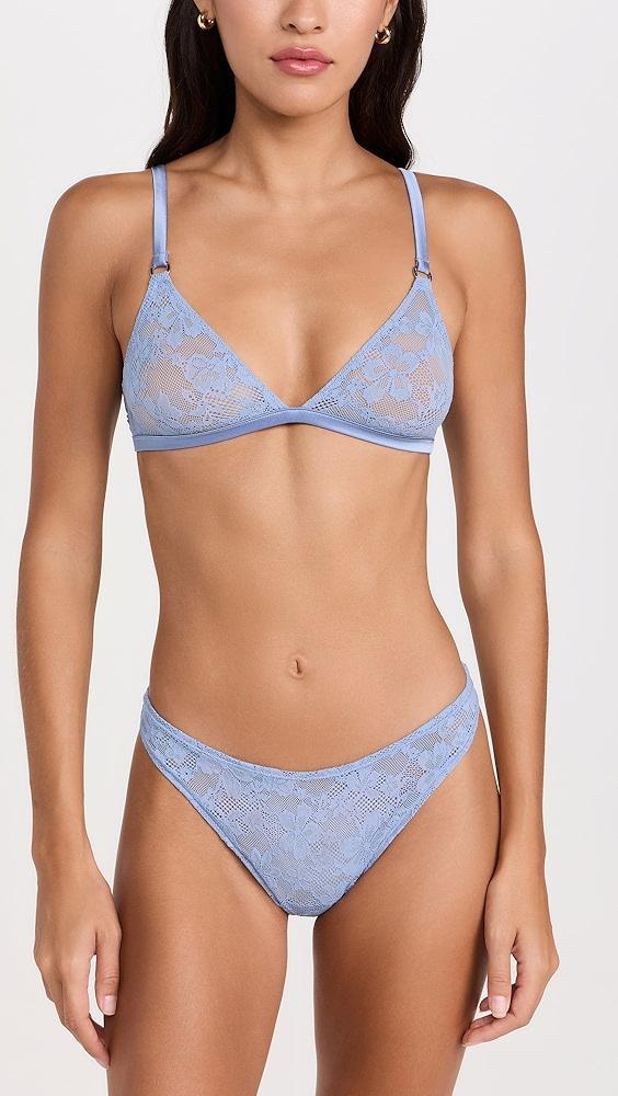 Fleur du Mal Le Stretch Lace High Leg Thong | Shopbop Product Image