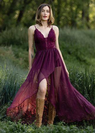 Katharina Dress in Oxblood Product Image