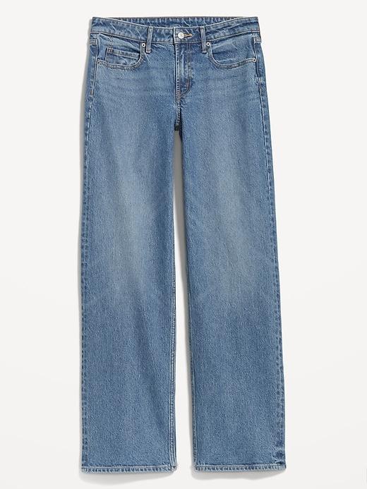 Mid-Rise Wide-Leg Jeans Product Image