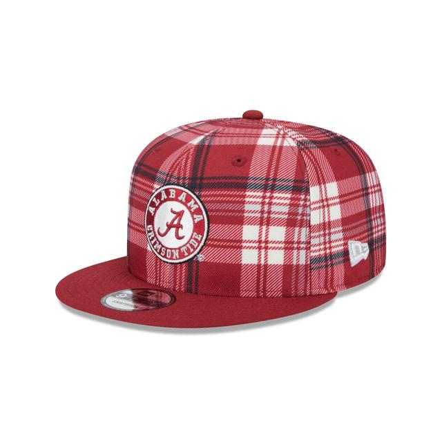 Alabama Crimson Tide Plaid 9FIFTY Snapback Hat Male Product Image