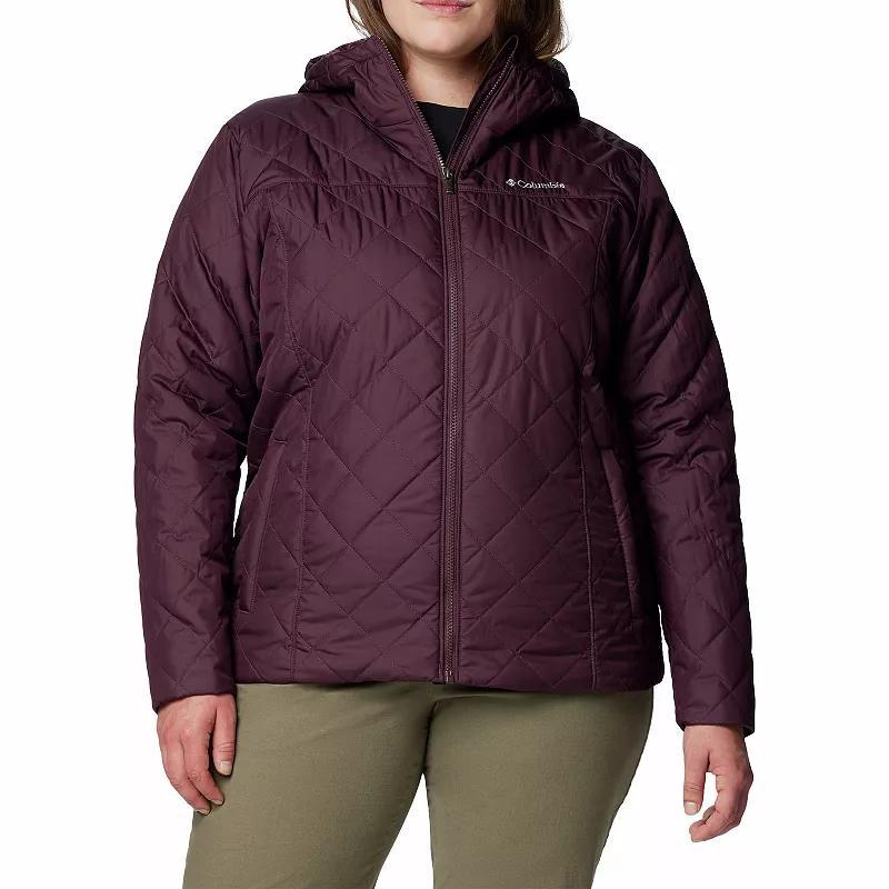 Plus Size Columbia Copper Crest II Hooded Jacket, Womens Dark Grey Product Image