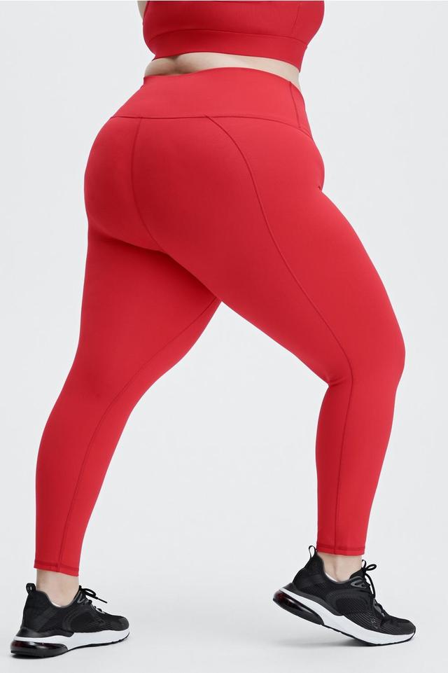 Fabletics Define High-Waisted 7/8 Legging Womens red plus Size 1X Product Image