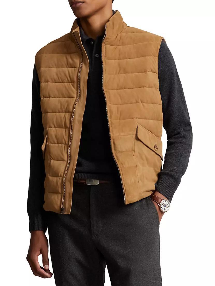 Kent Suede Quilted Vest Product Image