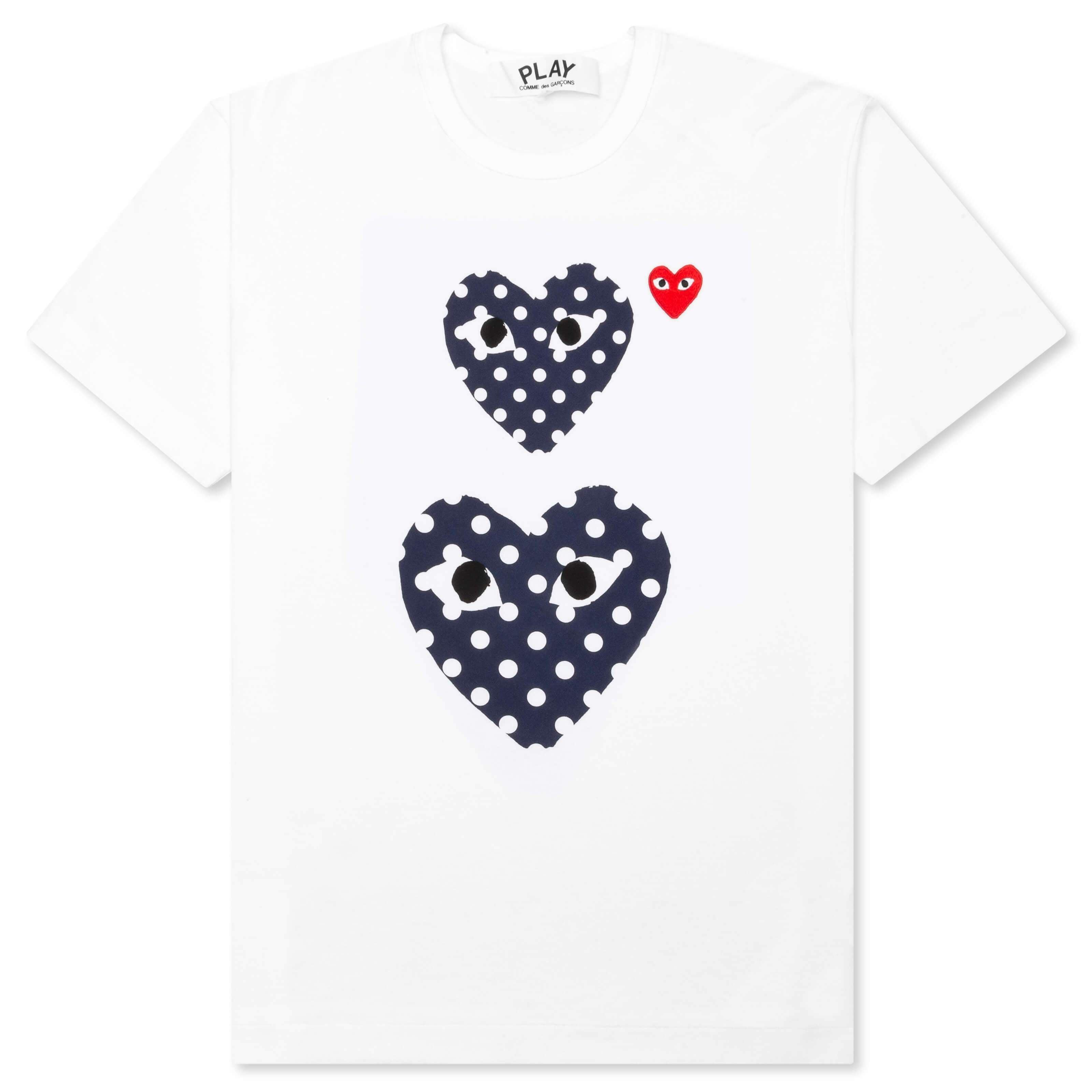 Polka Dot Duo T-Shirt - White Male Product Image