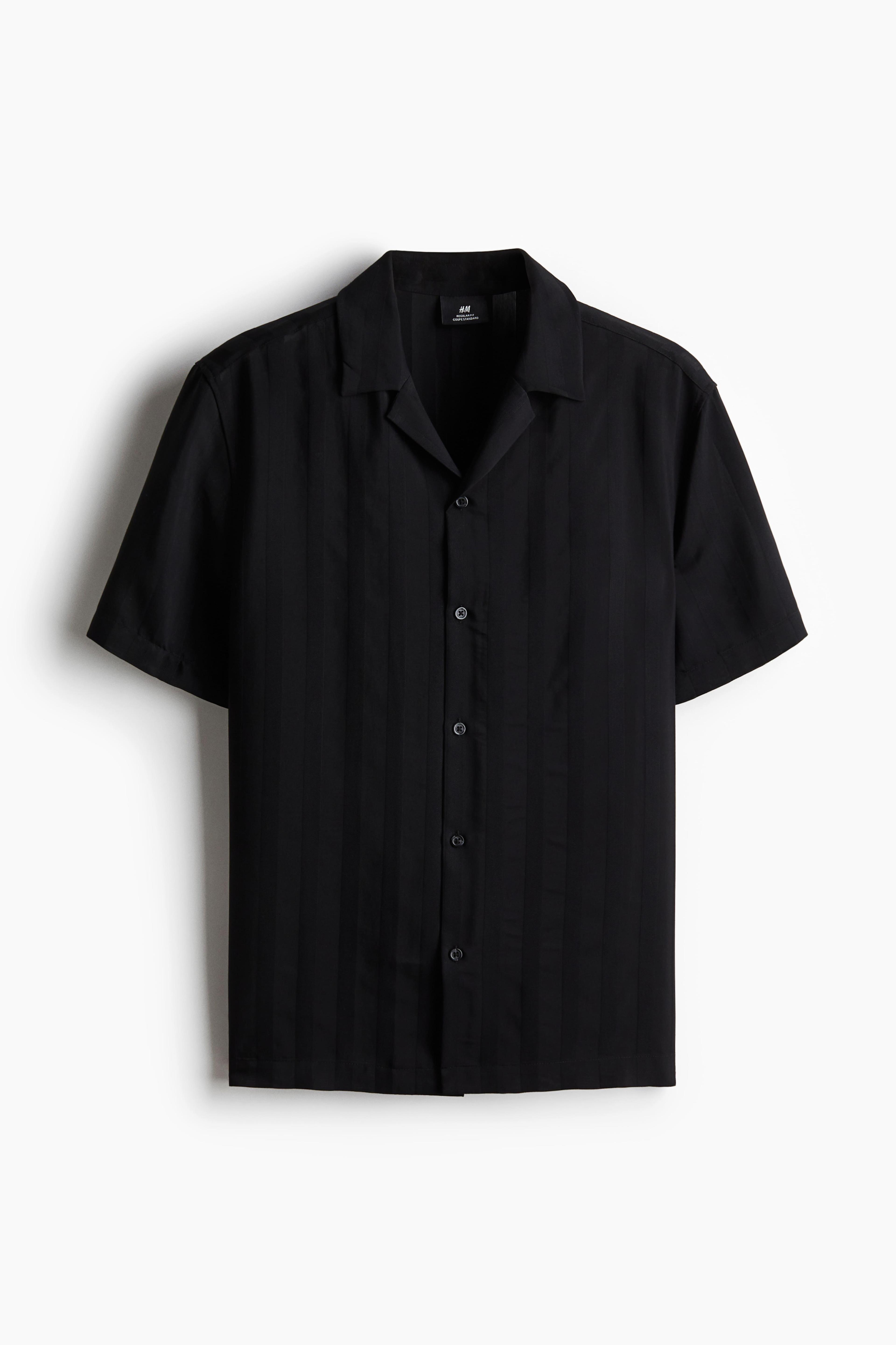 Regular Fit Textured-Weave Resort Shirt Product Image