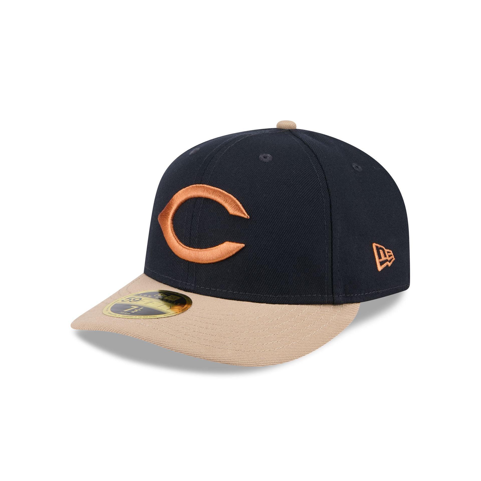 Cincinnati Reds Blue Ivory Low Profile 59FIFTY Fitted Hat Male Product Image