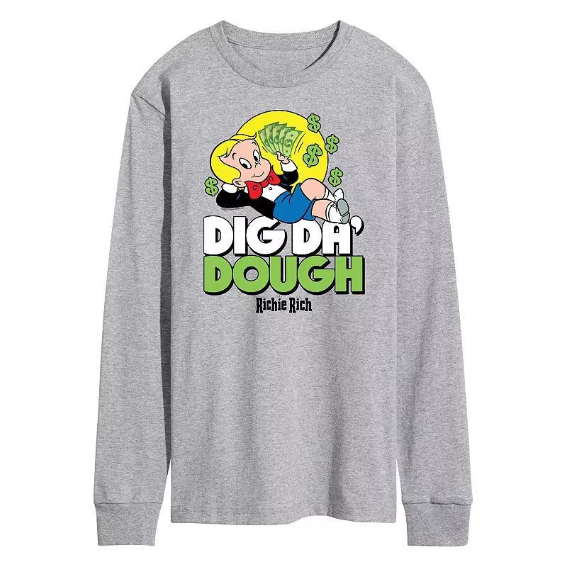 Mens Richie Rich Dig Da Dough Long Sleeve Graphic Tee Product Image