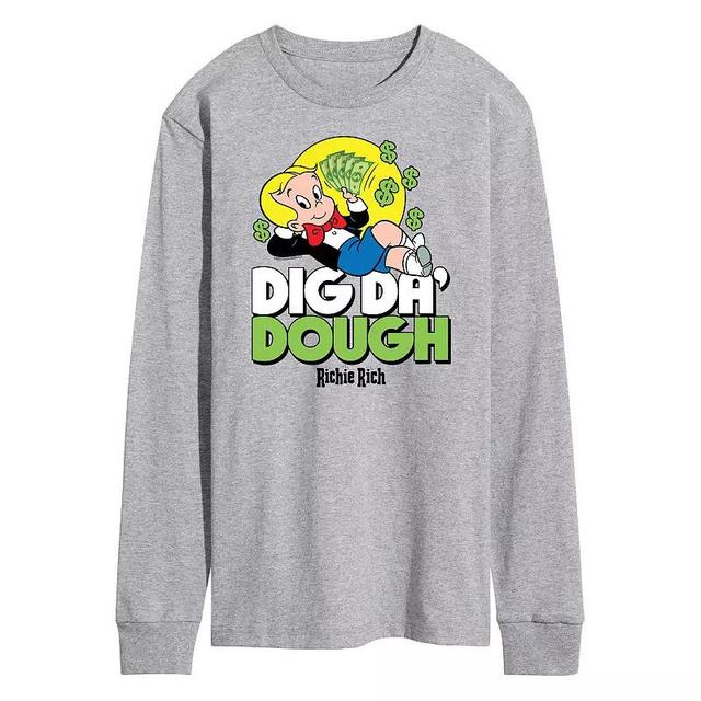 Mens Richie Rich Dig Da Dough Long Sleeve Graphic Tee Product Image