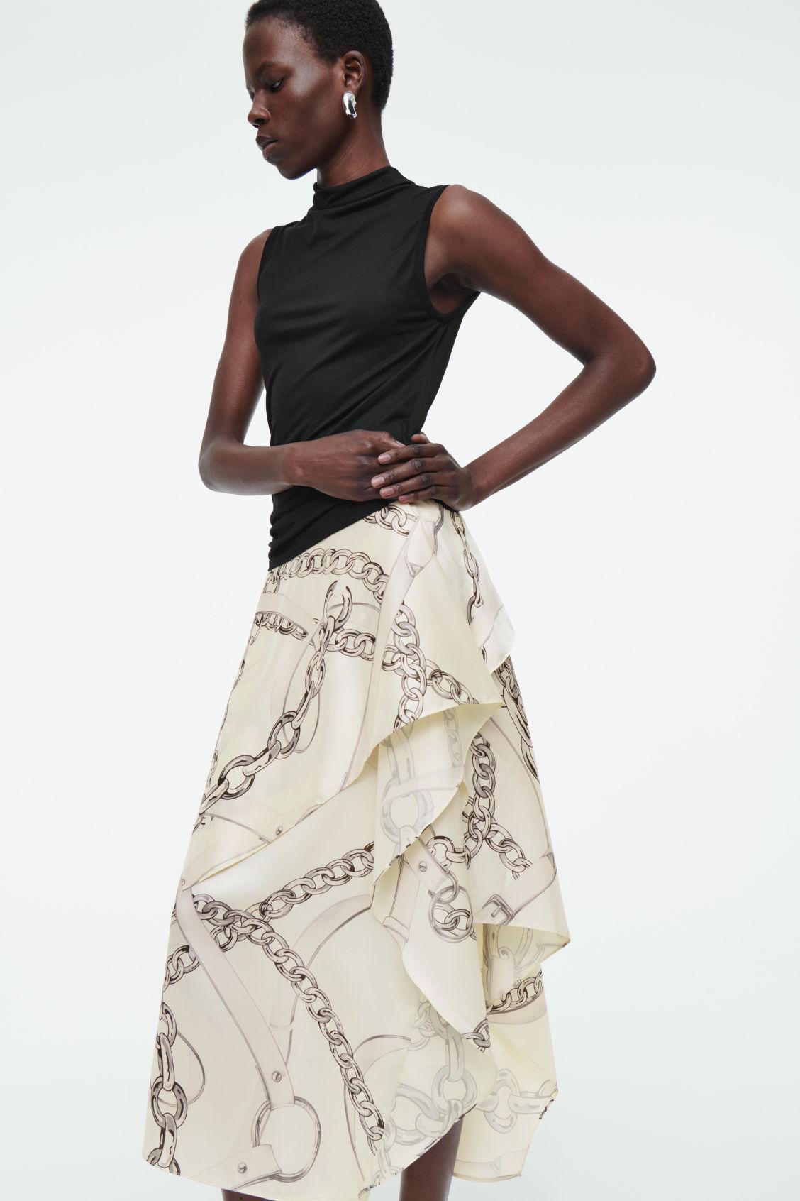 ASYMMETRIC DRAPED SKIRT Product Image