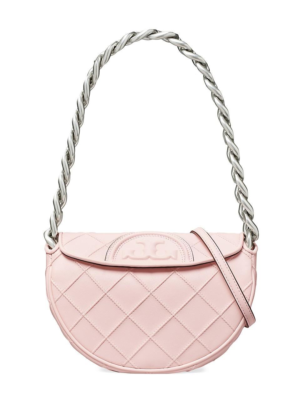 Tory Burch Mini Fleming Soft Crescent Shoulder Bag Product Image