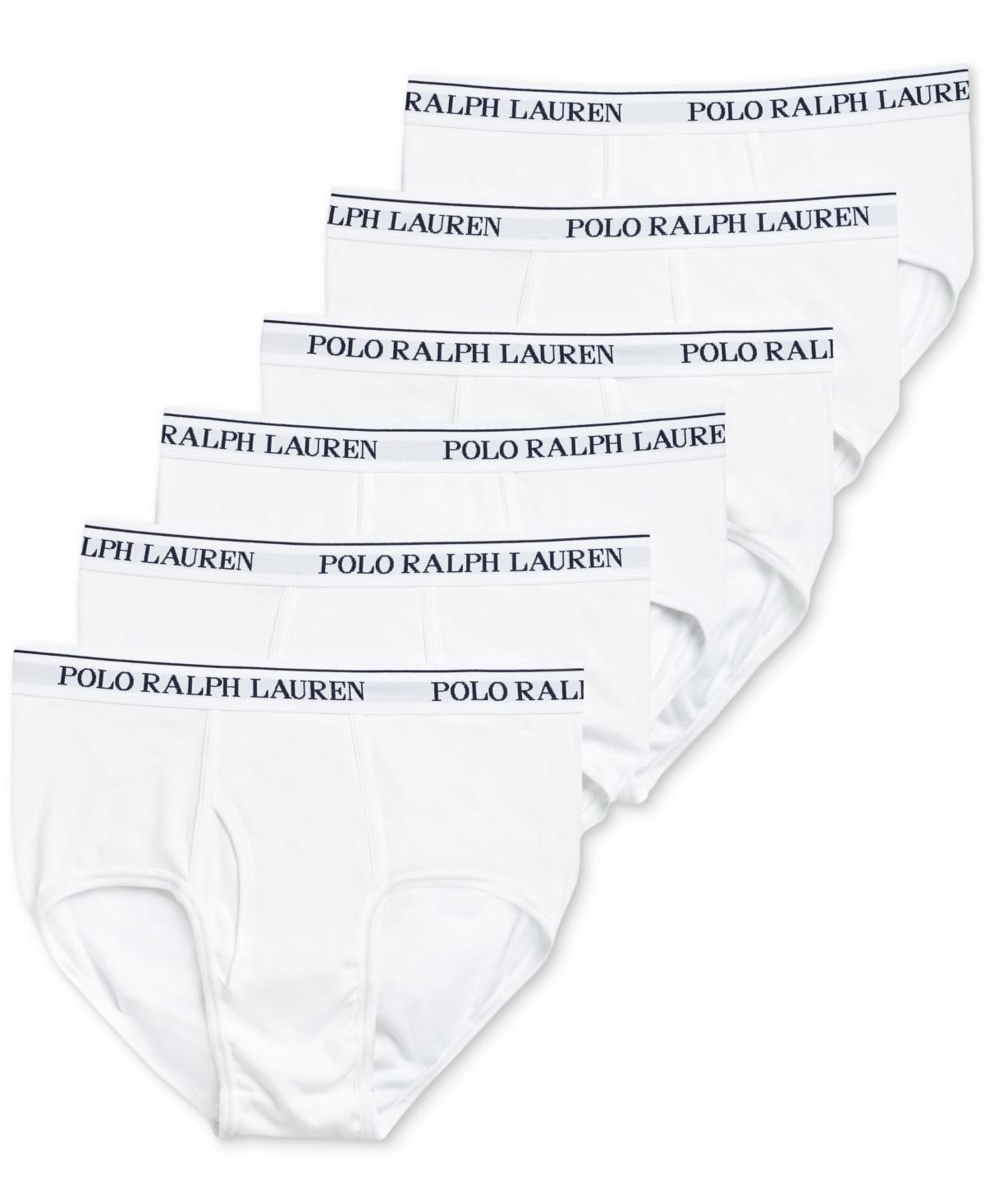 Polo Ralph Lauren Mens 6-Pack White Midrise Briefs Product Image