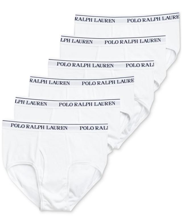 Polo Ralph Lauren 6-Pack Classic Fit Cotton Mid-Rise Briefs Men's Underwear Product Image