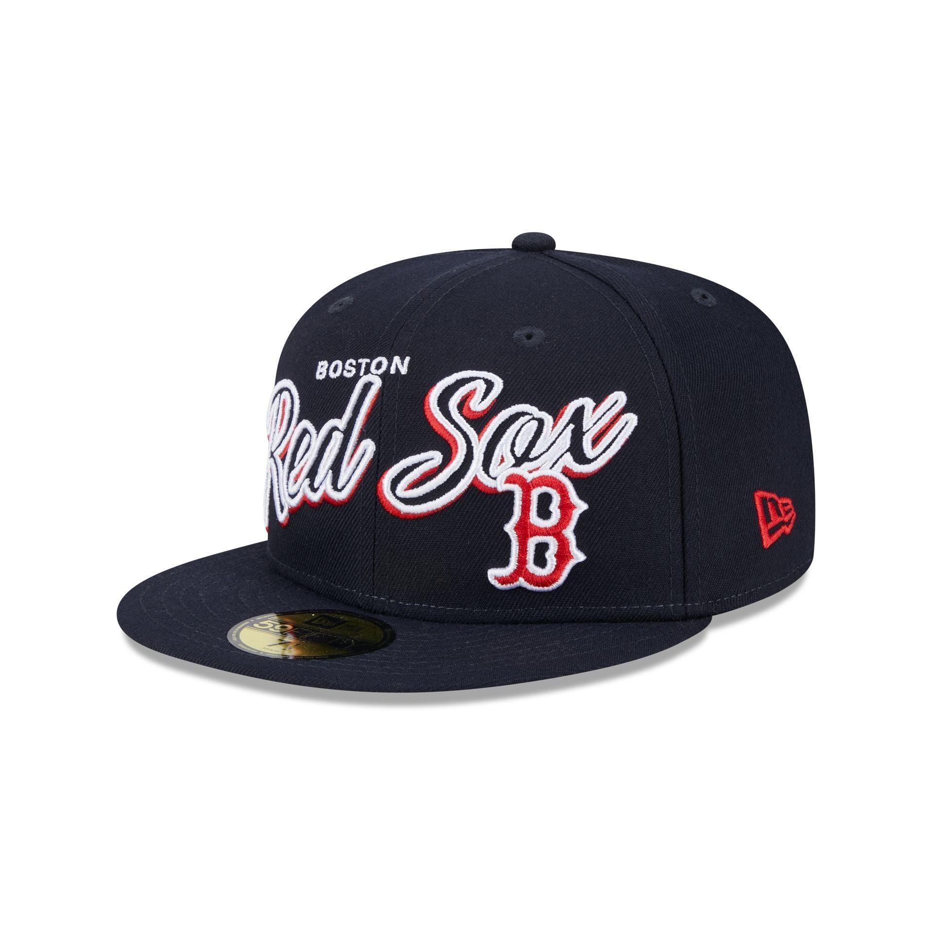 Boston Red Sox Script Sided 59FIFTY Fitted Hat Male Product Image