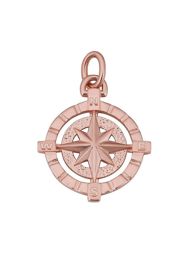 Womens 14K Rose Gold Compass Rose Pendant Charm Product Image