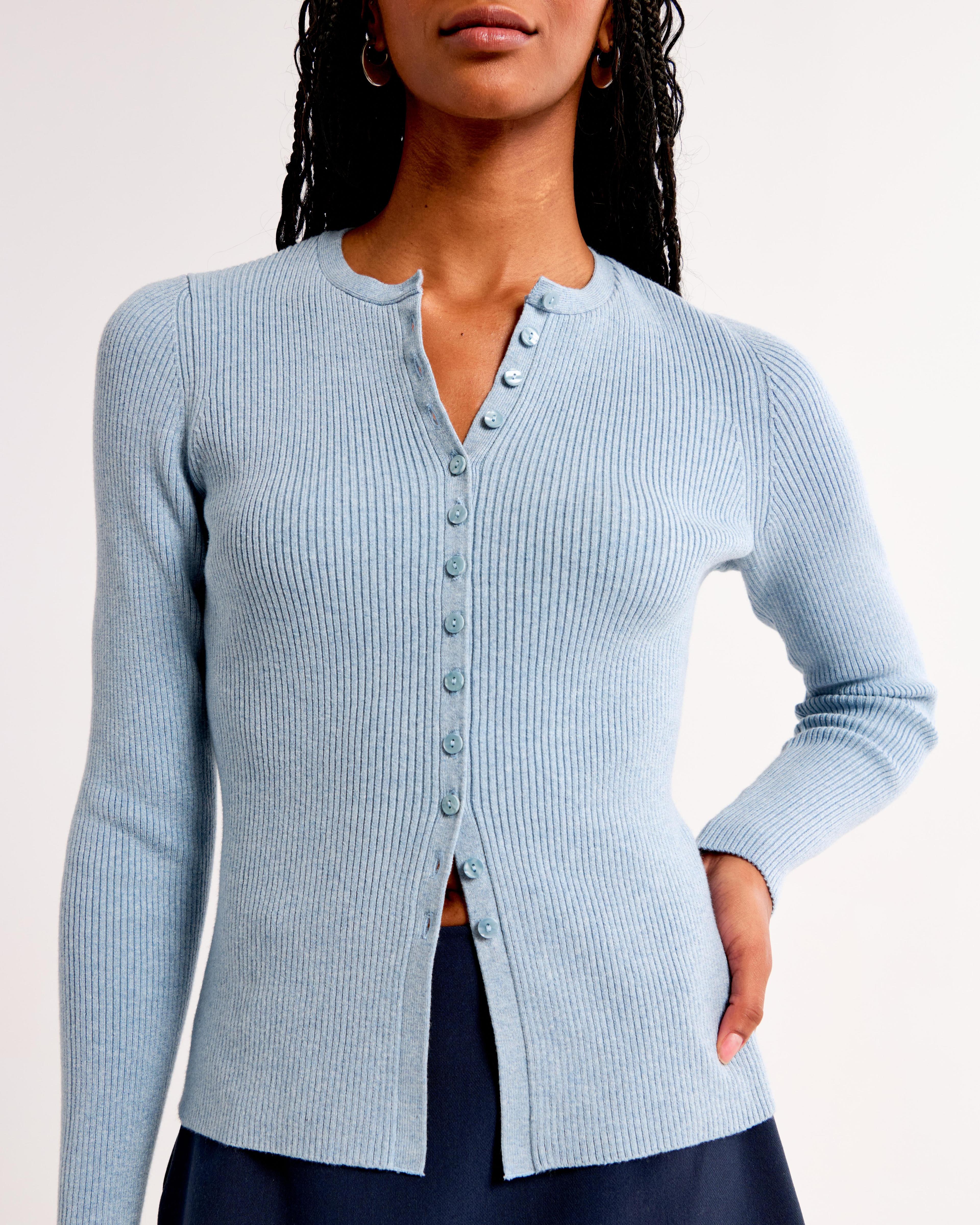 Slim Ribbed Cardigan Product Image