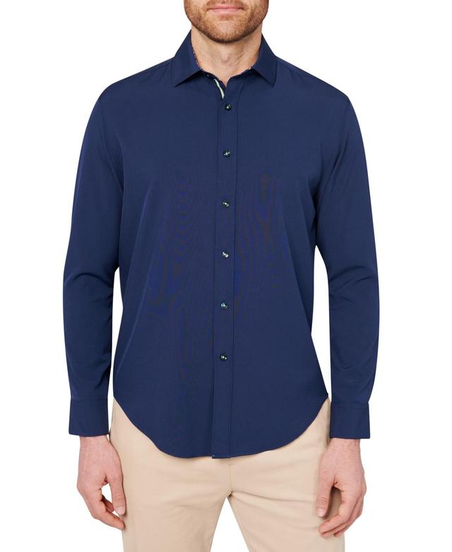 Society of Threads Mens Slim Fit Non-Iron Solid Performance Button-Down Shirt Product Image