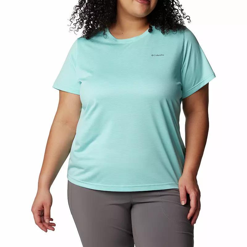 Plus Size Columbia Hike Crewneck Active Tee, Womens Juicy Grey Product Image