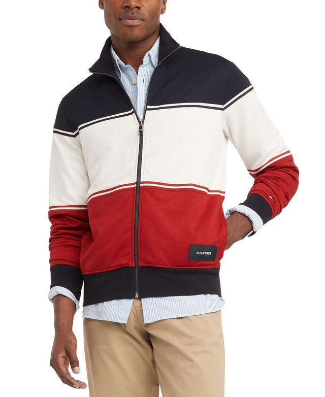 Tommy Hilfiger Mens Colorblocked Zip Track Jacket Product Image