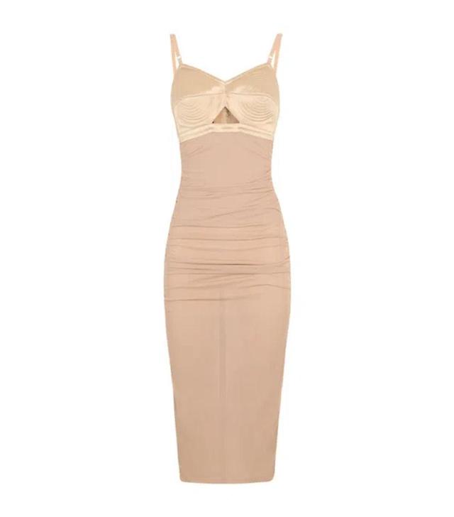 Ruched Bodycon Dress In Multi Product Image