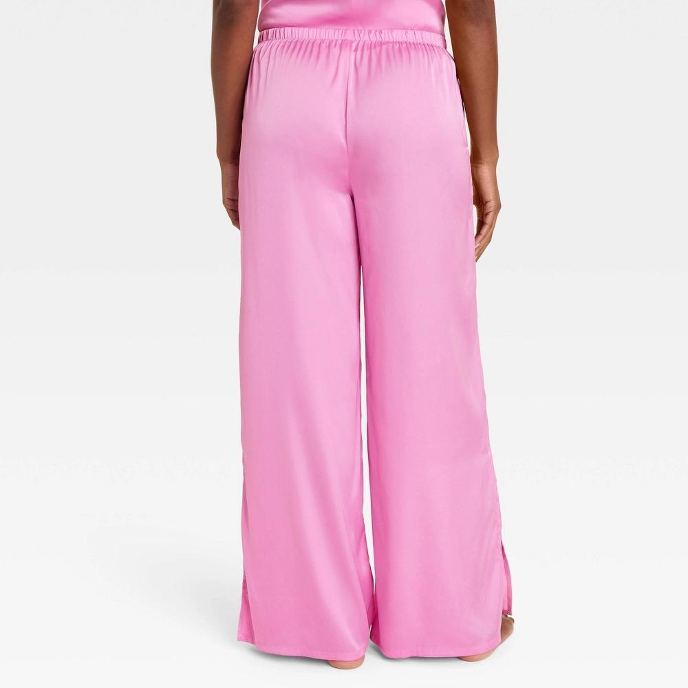 Womens Satin Pajama Pants - Auden XL Product Image